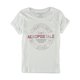 thumbnail image 1 of Aeropostale Faded Logo Camiseta gráfica para mujer, blanca, pequeña, 1 of 2