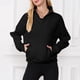 thumbnail image 5 of Sudaderas con capucha para mujer, sudaderas de gran tamaño con media cremallera, sudaderas de manga larga, sudaderas con capucha de polar, suéteres, blusas de otoño para adolescentes, 5 of 5