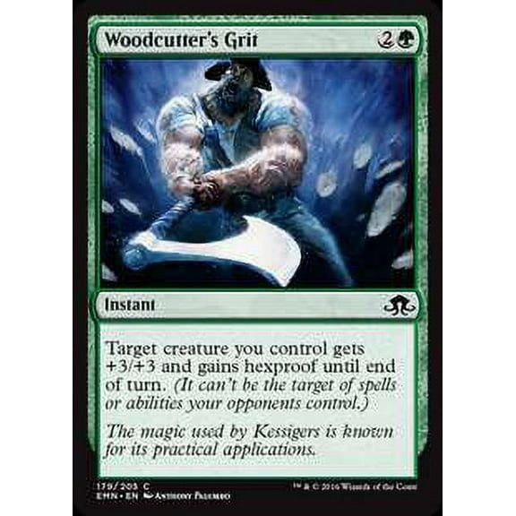 MtG Eldritch Moon Common Woodcutter's Grit (Foil) #179