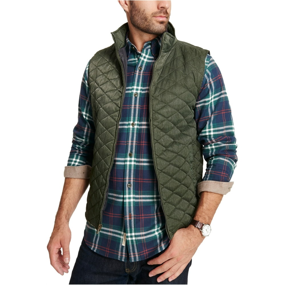Weatherproof - Weatherproof Mens Textured Quilted Vest - Walmart.com