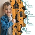 thumbnail image 3 of Blackout Kids Curtains,Witch Hat Halloween Pattern Childrens Insulated Curtains Set Of 2,Bedroom Essentials,Toddler Room Decor 42"x54", 3 of 5