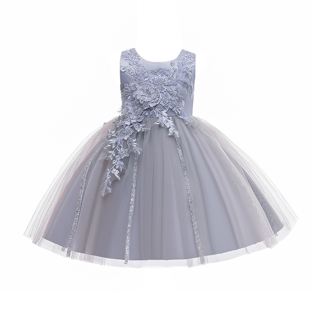 flower girl dresses in grey