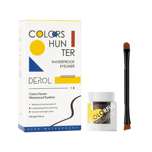Fiudx Delineate Ojos In Purpurina, Lápiz de Sombra de Ojos de Larga Duración, Pincel Maquillaje Portátil, Colorante Marcan Tendencia para Fiestas, Apto para Todo Tipo de Piel, Uso Profesional En Saló
