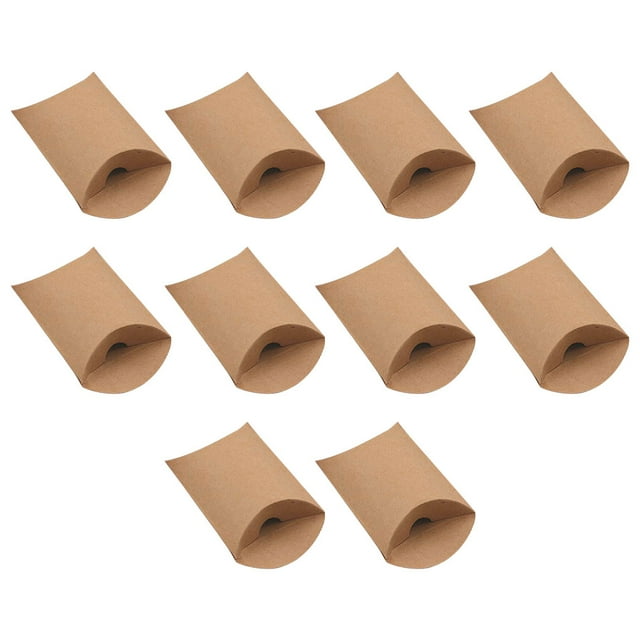 Jumpingount 50 Uds. Caja de regalo con forma de almohada para recuerdo de boda, caja de dulces para fiestas, suministros festivos para fiestas Ropa, zapatos y accesorios Miscelánea Amarillo Jumpingount JJ5653-03