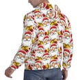 thumbnail image 6 of Naloa Santa Claus bells Men's Casual Hooded Collar Drawstring Hoodies Pullover Sweatshirts Casual Long Sleeve Shirts-Small, 6 of 7