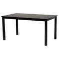 thumbnail image 4 of Baxton Studio Gustavo Sand Fabric and Walnut Brown Wood 6-Piece Dining Set, 4 of 11