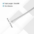 thumbnail image 2 of Uxcell 29 Gauge/0.3 mm Nichrome 80 Cr20Ni80 Heating Resistance Wire 49ft High Temperature for Electronic Components Repairing, Black, 2 of 6