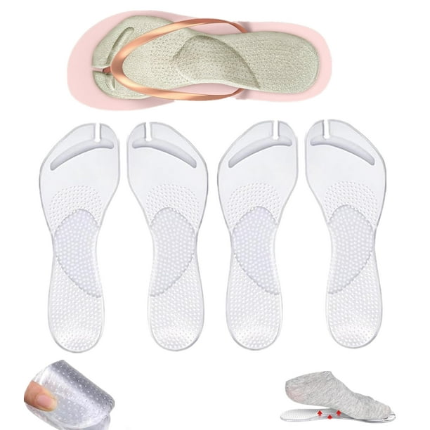 Plantillas acolchadas de gel con soporte en arco para sandalias tipo chancla