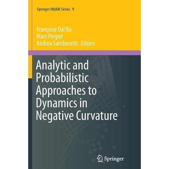Springer Indam Analytic and Probabilistic Approaches to Dynamics in Negative Curvature, Book 9, (Paperback)