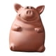 thumbnail image 2 of Figura decorativa de cerdito de cerámica en miniatura para té, estatua de animal pequeño. Rojo, 2 of 9