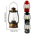 thumbnail image 3 of EZPXFCI Lantern Decorative with Flickering LED Candle, 6Inch Small Western Lantern for Table Centerpiece, Vintage Hanging Candle Holders for Western Halloween Camping Party Decor, 3 of 5