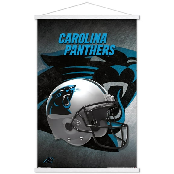 NFL Carolina Panthers - Helmet 16 Wall Poster with Wooden Magnetic Frame, 22.375" x 34"