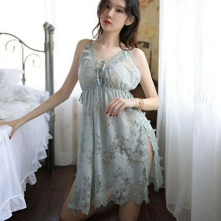 YCNYCHCHY sexy Dress woman nightgowns Lingerie Suspenders Lace night dress women Nightdress Women Lace Temptation sexy night dress