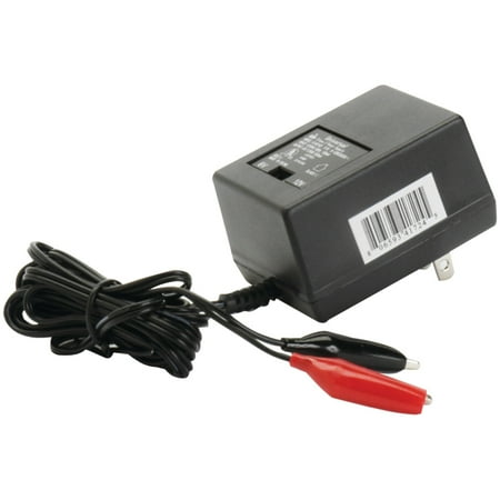 UPG D1724 Sealed Lead Acid Battery Charger (6V/12V Switchable Single-Stage With Alligator Clips)