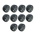 thumbnail image 2 of Rubber wheels 10 Pcs 4.8CM Diameter Toy Car Accessories DIY Round Rubber Small Wheels DIY Handmade Car Crafts Supplies for Home Kids Children (1:10, Black), 2 of 8