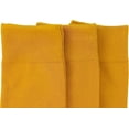 thumbnail image 6 of ToBeInStyle Pack of 3 Unisex Colorful One Size Fits Most Dress Crew Socks - Mustard, 6 of 6