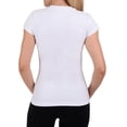thumbnail image 3 of Playera Deportiva para Mujer Everlast Cuello V Manga Corta Talla Grande Blanco, 3 of 4