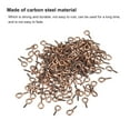 thumbnail image 4 of 200 Pack Small Screw Eye Hooks Mini Eyelets Screws, 4x8x1mm, Copper Tone, 4 of 5