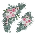 thumbnail image 4 of 2 uds arco de boda flores de bienvenida decoración flores de seda verde telón de fondo corona de flores artificiales botín para cumpleaños, 4 of 8