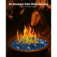 thumbnail image 4 of VEVOR 10 LBS Fire Glass 1/2-Inch Fireplace Glass Rocks for Fire Pit Table Pacific Blue, 4 of 9