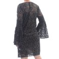 thumbnail image 3 of Michael Kors Womens Metallic Lace Midi Dress, Metallic, Large, 3 of 3