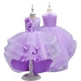 thumbnail image 6 of Esaierr 4-11Y Kids Girls Dresses Flower Princess Dress Toddlers Princess Dress Flower Girl Dresses for Wedding Dress for Girls Wedding Guest Pageant Dresses for Girls Birthday Dresses for Girls, 6 of 7