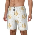 thumbnail image 2 of Xecao Wheat for Men's Swimming Trunks Swim Trunks Quick Dry Swim Shorts with Mesh Lining Funny Swimwear Bathing Suits, 2 of 9