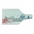 thumbnail image 1 of Prague Cutting Board, Charles Bridge View with Architecture Old European Buildings, Decorative Tempered Glass Cutting and Serving Board, in 3 Sizes, by Ambesonne, 1 of 2