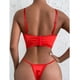 thumbnail image 3 of Gibobby Lencería sexy para mujer Rojo Festival Lencería Sexy Navidad Hollow Camisón Tanga Conjunto de ropa interior Mujeres Íntimos (Rojo, M), 3 of 5