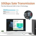 thumbnail image 4 of USB C Female to USB 3 0 Male Adapter Type-C to USB-A Adapter 10Gbps/5Amps Connector Compatible with Computer Laptops VR Phones USB Chargers and More USB-C/USB-A Devices 1Pcs, 4 of 7