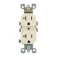thumbnail image 1 of Enchufe Leviton resistente a manipulaciones, 20 A, 125 V, color almendra clara, paquete de 1, 1 of 1