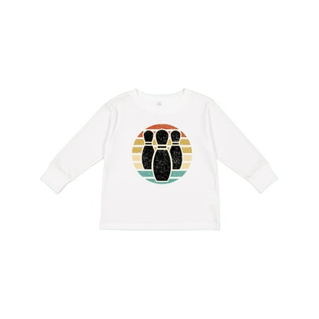 

Inktastic Bowling Sunset for Bowler Silhouette Bowling Pins Gift Toddler Boy or Toddler Girl Long Sleeve T-Shirt