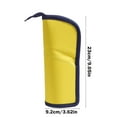 thumbnail image 3 of Yhmxh Portable Standing Pencil Case, Large Capacity Pen Holder Pen Bag with Compartments Foldable Pencil Pouch, Cosmetics Bag Organizer for Men Women Work Office (Yellow), 3 of 6