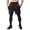 Black, variant on Wyobmus Men's Sports Tight Fitting Elastic Quick Drying Fitness Fake Two Piece Running Pants Black