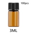 thumbnail image 3 of Mini de 100x, con reductor de orificio, a prueba de , recargable, vial de muestra vacío para perfume químico, , Tapón interior 3ml Sunnimix Mini botella ámbar, 3 of 8
