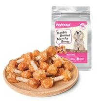 Puddonio Chicken, Rice with Rawhide Dumbbell Dog Treats, 9 oz