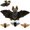 bat-gray, variant on MaoGoLan 18" Hanging Monkey Stuffed Animal with One Baby Plush Toys