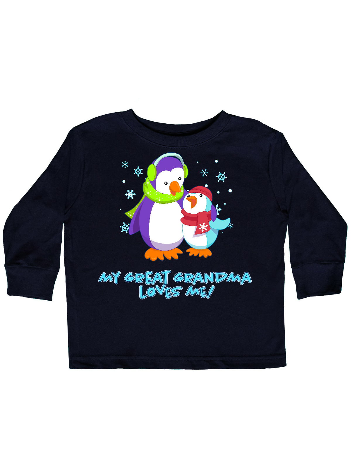 inktastic Grandma Loves Me Cute Penguins Toddler T-Shirt