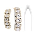 thumbnail image 4 of Teeth Brace Decoration, Hip Hop False Teeth Shining Easy Wearing  For Party For Fashion Show For Concert Gold, 4 of 8