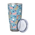 thumbnail image 2 of Fotbe Cute Dog Pattern 20 oz Tumbler Stainless Steel Vacuum Insulated Coffee Ice Cup Double Wall Travel Flask Leak-proof Coffee Cup-Without Straw, 2 of 8