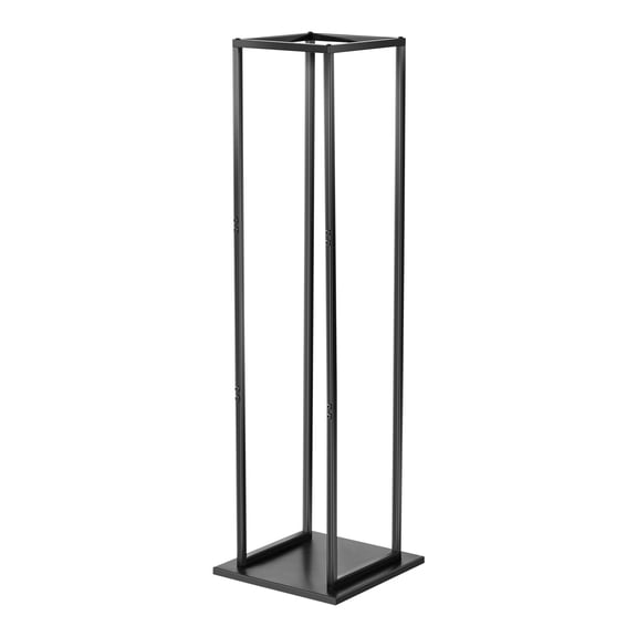 KFFKFF Indoor Firewood Rack, 1 ft x 1 ft x 43.3 in Log Holder, Supports up to 100 lbs, Vertical Wood Storage Stand, Durable Steel Firewood Organizer, Sturdy Wood Stack Rack for Fireplace