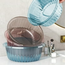 Kcavykas Round Plastic Wash Basin, Tackable Wash Tub for Camping Kitchen, Foot Soak & Laundry Hand Wash Bucket Birthday Gift