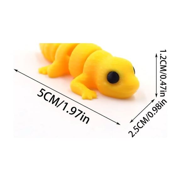 7pc Little Gecko Size: 6*6*6cm 3D Printed Wild Animal Figurine