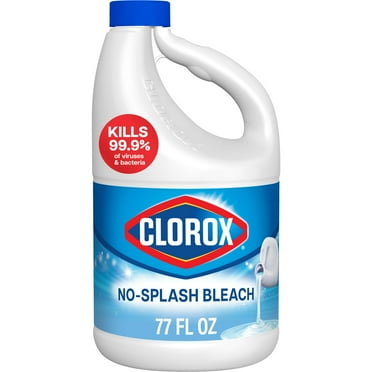 Clorox Splash-Less Liquid Bleach, Regular Scent, 77 fl oz