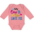thumbnail image 3 of Inktastic My Oma and Opa Love me with Hearts Boys or Girls Long Sleeve Baby Bodysuit, 3 of 5