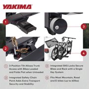 Yakima StageTwo 1.25 Premium 4 Bike Tiered Adjustable Tray Hitch Bike Rack