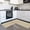 Beige, variant on Grey Checkered 2 Pieces Non-Slip Kitchen Mat Set, Modern Minimalist Geometric Grid Lines Plaid Soft Door Mat with Rubber Backing, Dirtproof Rugs for Entrance Doorway, 15.7 x 47.2in