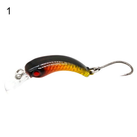 3.7cm Fishing Artificial Lifelike Lure Crankbait Wobbler Fish Swim Bait Tackle - Apply to Various Fishing Ways (1Pcs/5Pcs)