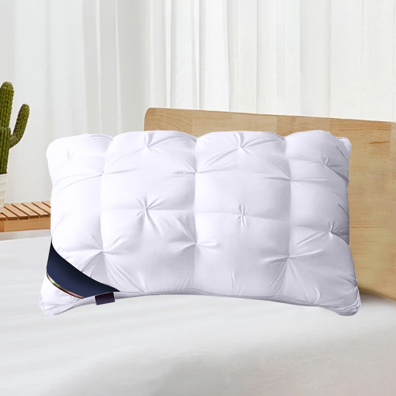 Ultra Soft Pillow Core - Cervical Support Pillow – Ergonomic Firm Orthopedic Neck Pillow for Pain Relief, Back and Side Sleepers 18.89X 29.13IN White