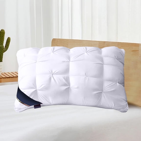LACKUST Hotel Pillow - Ultra Soft Pillow Core Protects the Cervical Vertebrae, Household Pillow Core, Feather Velvet Twisted Pillow, 18.89X 29.13IN,White
